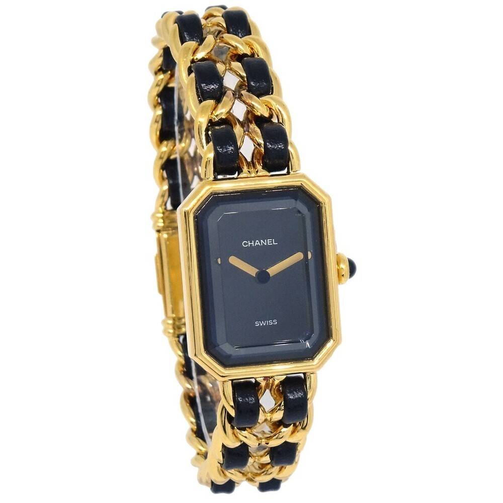 Chanel Premiere Rock Quartz Plated Metal and Leather 20